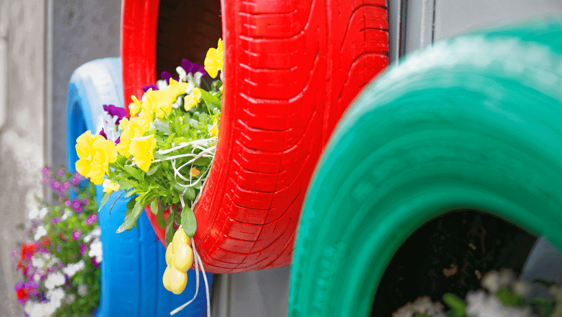 tire planters